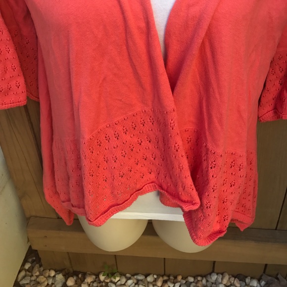 Size S Natural Harmony peach cardigan sweater - Picture 3 of 4